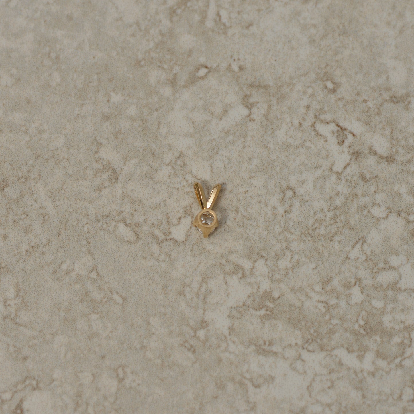 Vintage Old Mine Cut Diamond Pendant