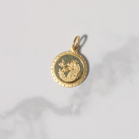 Estate Chinese Zodiac Dragon Charm 23.5k