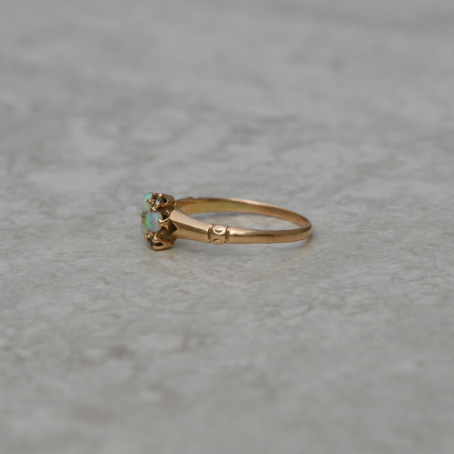 Antique Opal and Diamond Ring