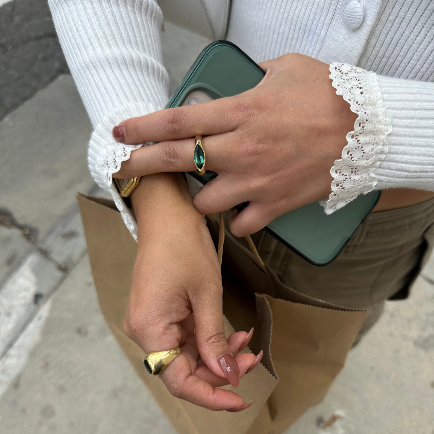 05: Rippling Signet, teal tourmaline