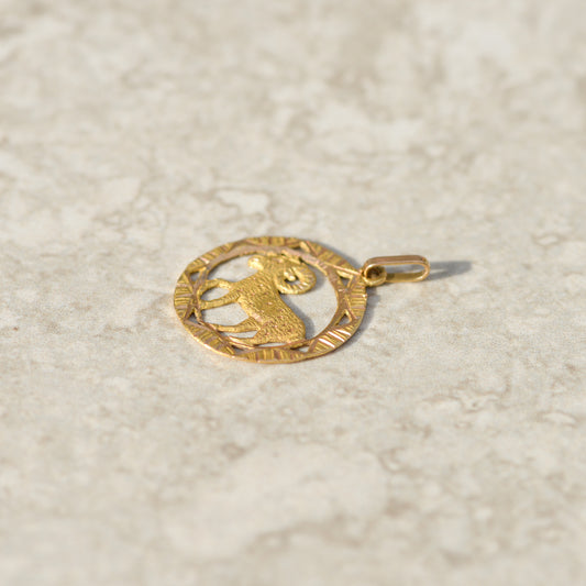 Vintage Aries Charm