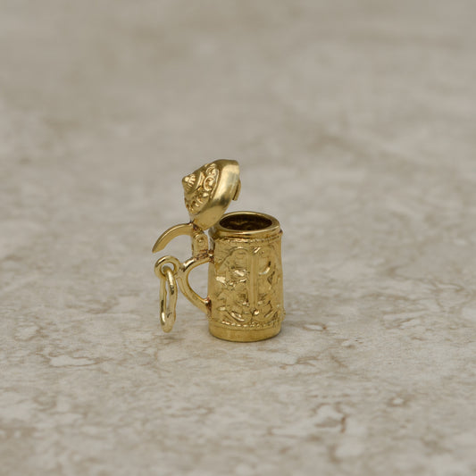 Vintage Articulated Beer Stein Charm