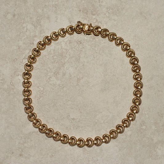 Vintage Fancy Link Chunky Necklace