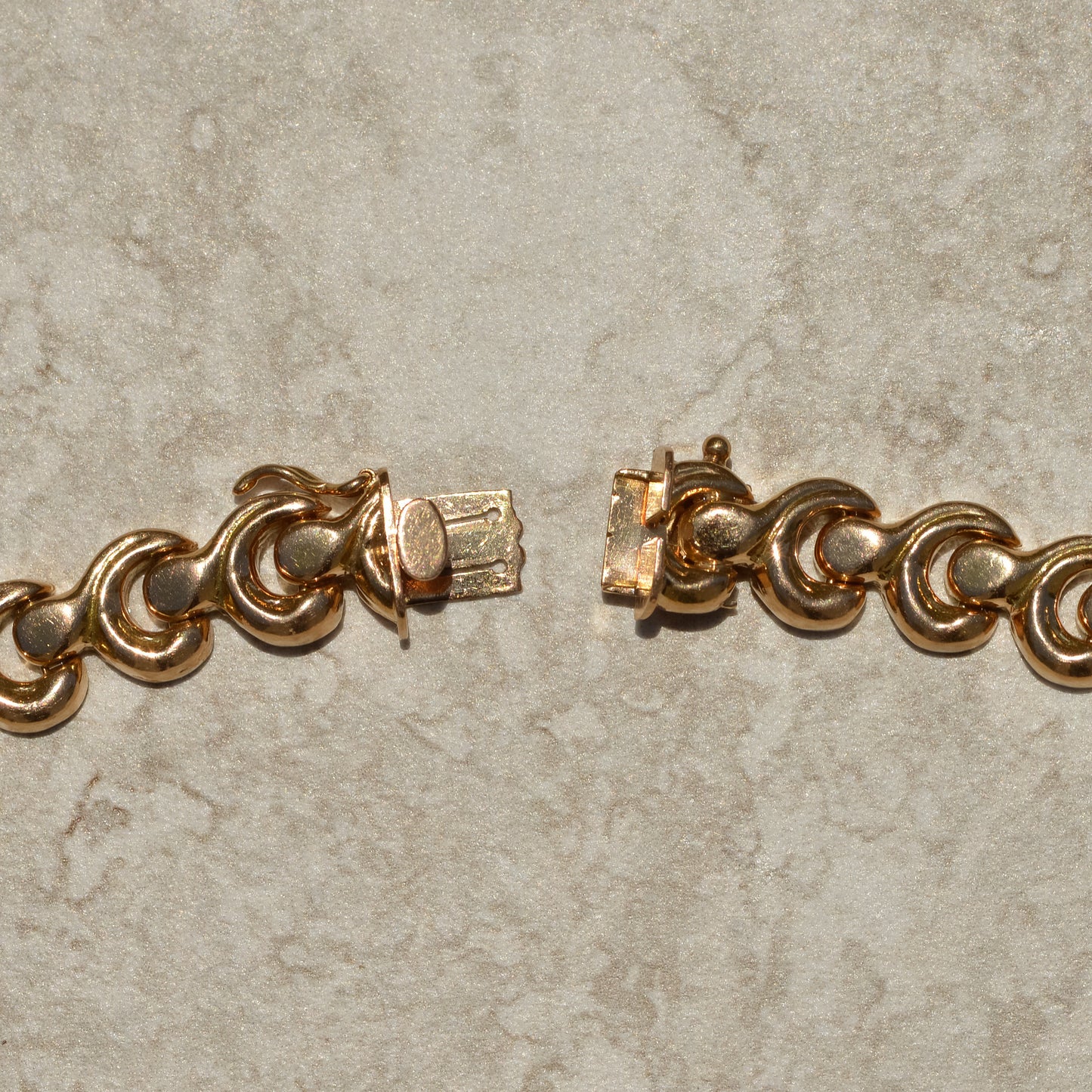 Vintage Fancy Link Chunky Necklace