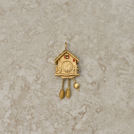 Vintage Cuckoo Clock Charm