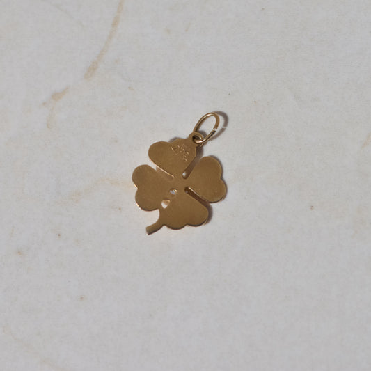 Vintage Four Leaf Clover Charm