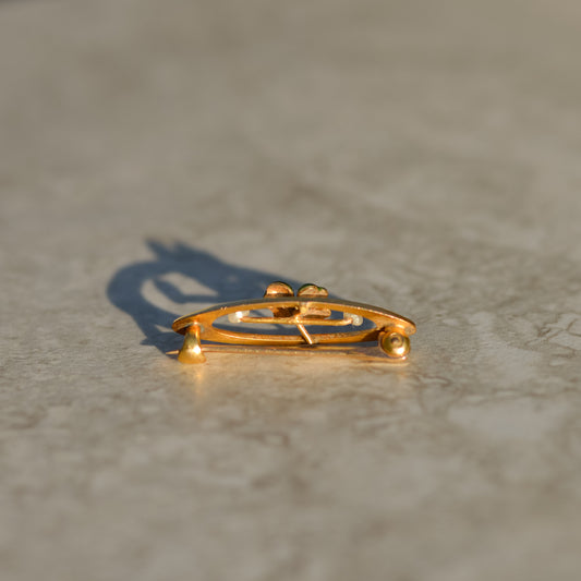 Antique Four-leaf Clover Lingerie Pin