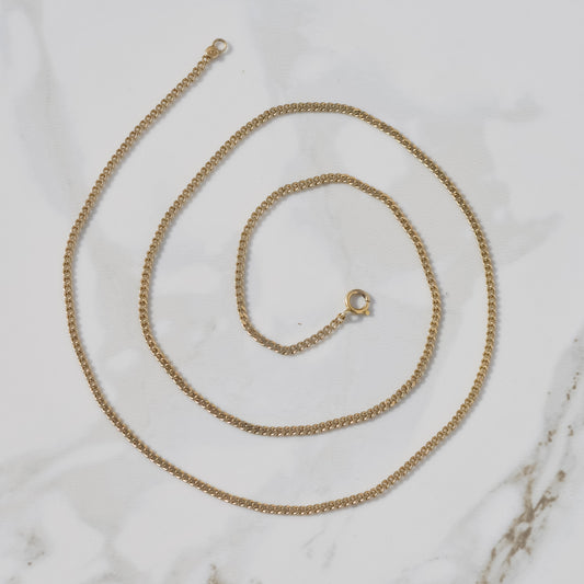 Estate Curb Chain 21" 14k