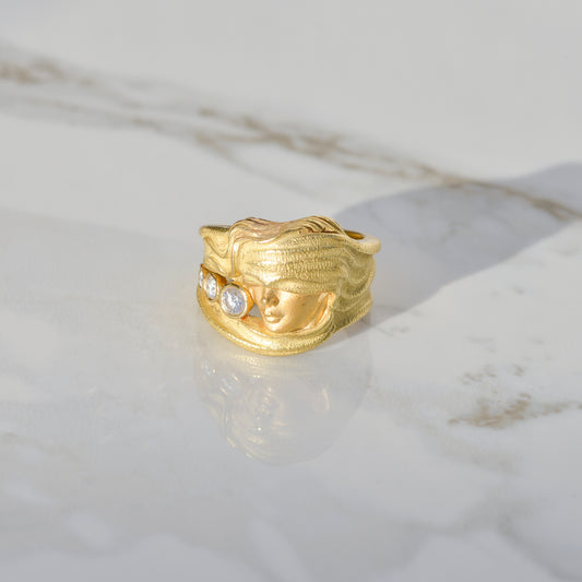 Vintage Carrera y Carrera Goddess Ring