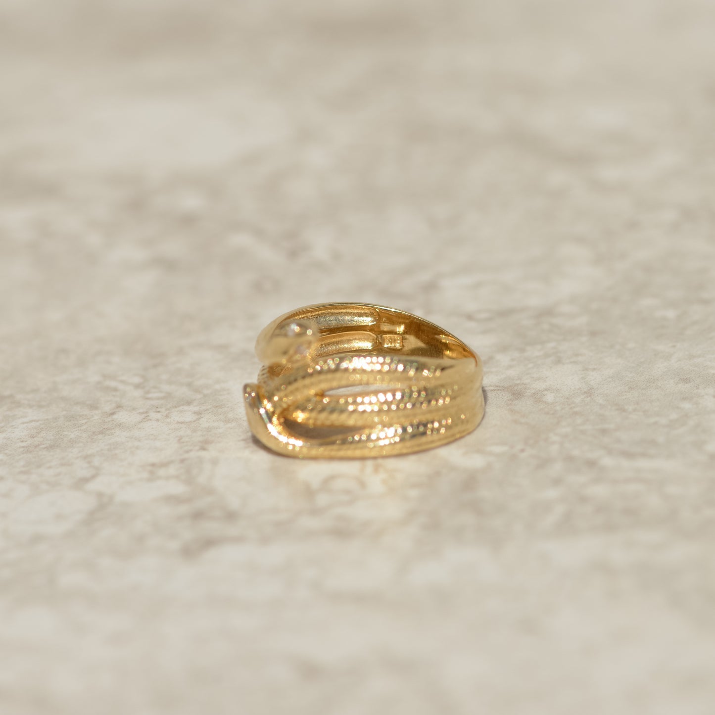 Vintage Double Snake Ring