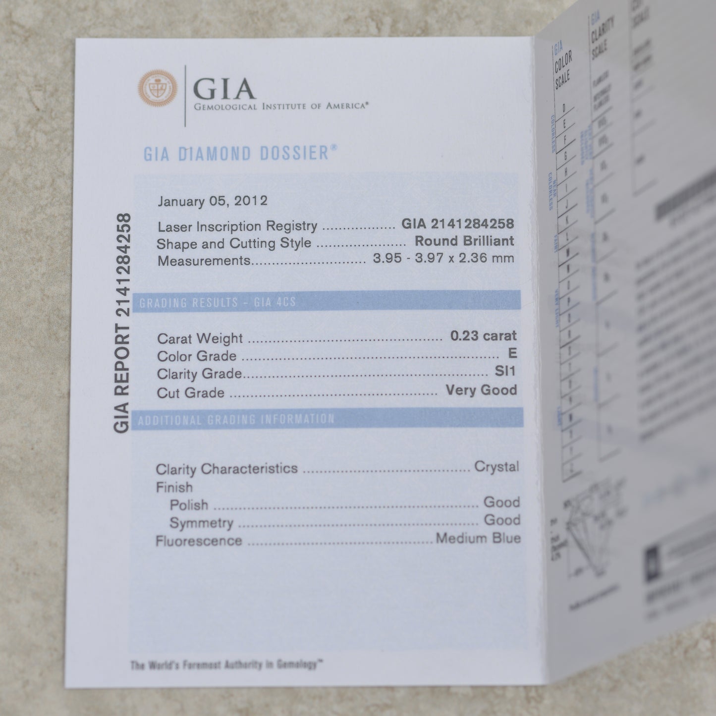 Estate Diamond Solitaire Necklace, 0.23 ct