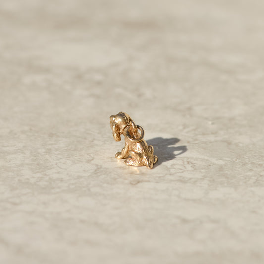 Vintage Bobblehead Dog Charm