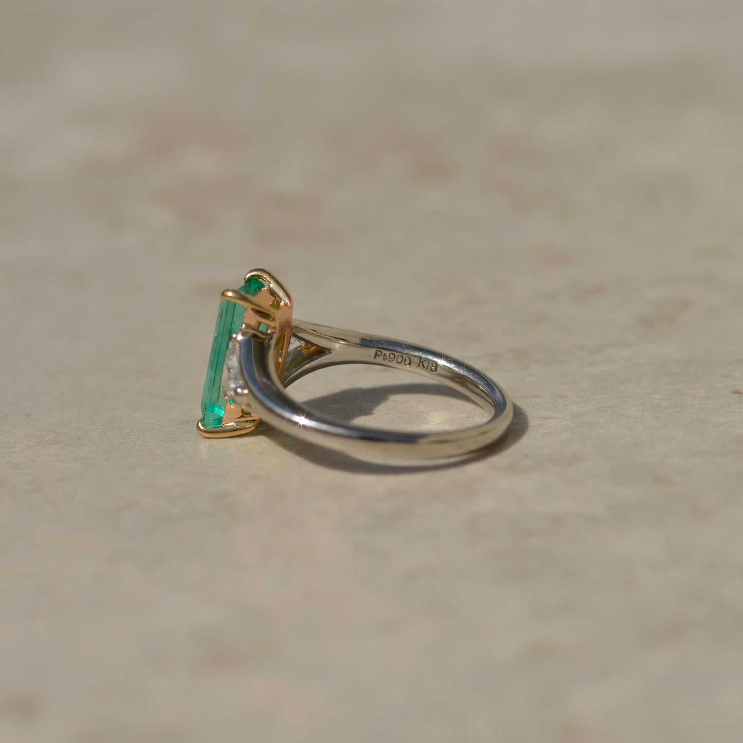 Estate Emerald and Diamond Ring