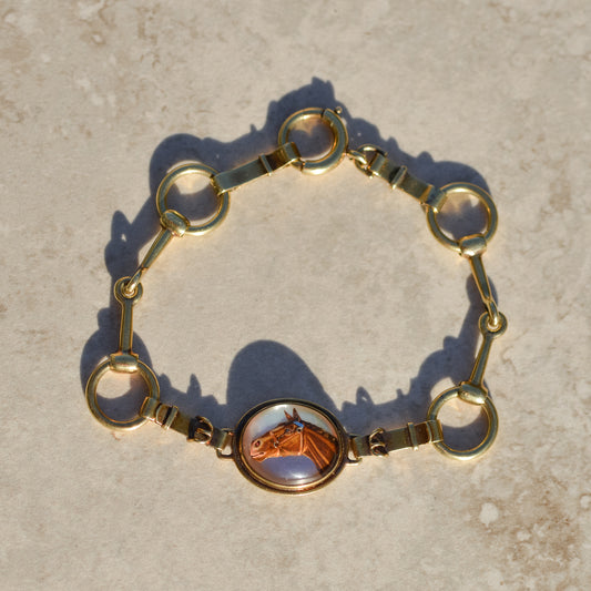 Victorian Essex Crystal Horsebit Bracelet