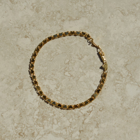Vintage Heart Chain Bracelet