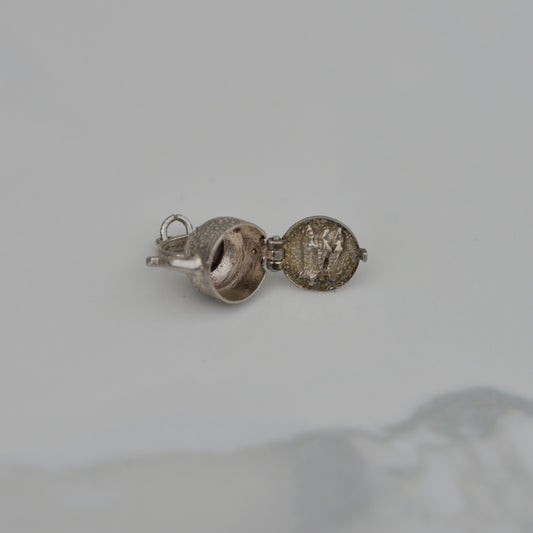 Vintage Sterling Kettle Charm