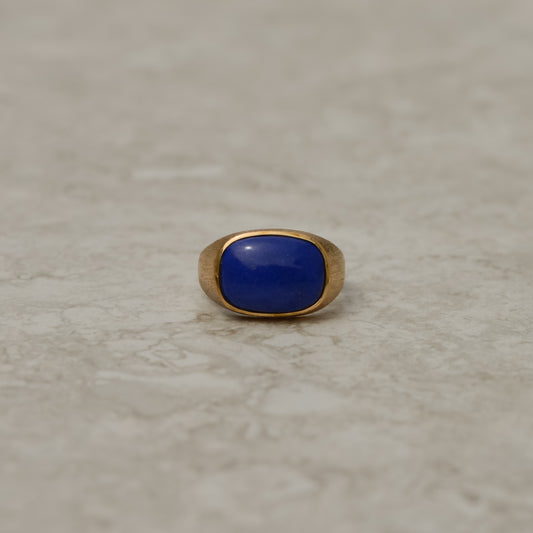 Vintage Lapis Signet Ring