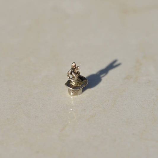 Vintage Sterling Magician's Hat Charm