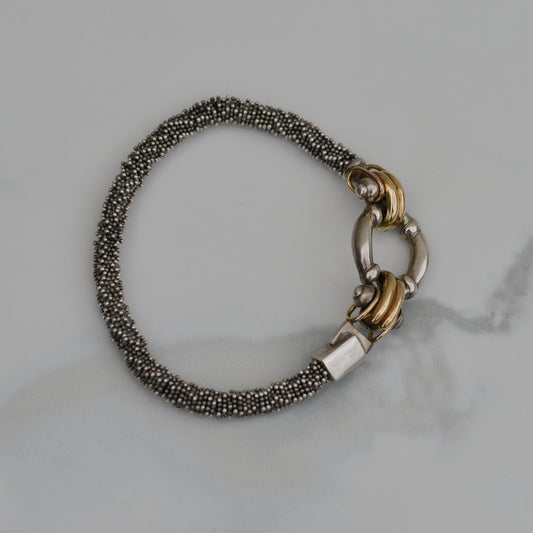 Vintage Sterling Textured Bracelet