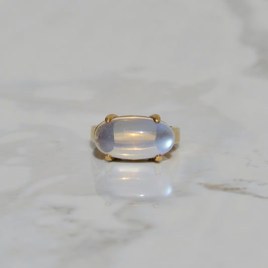 Vintage Oval East-West Moonstone Ring