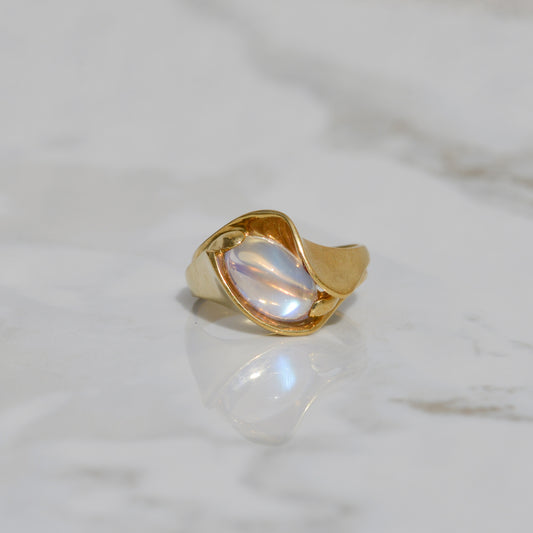 Vintage Moonstone Bypass Ring