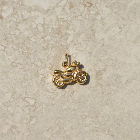 Vintage Puffy Motorcycle Charm