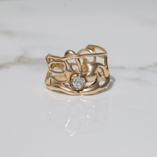 Vintage Old Mine Cut Ring