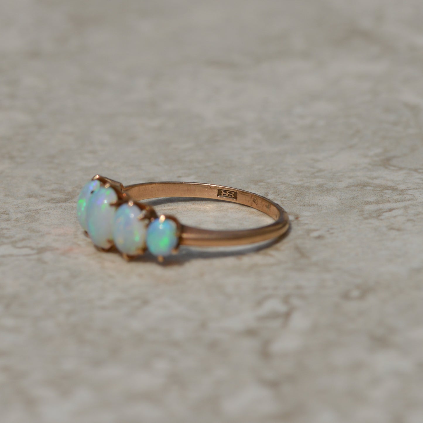 Antique Opal Five Stone Band