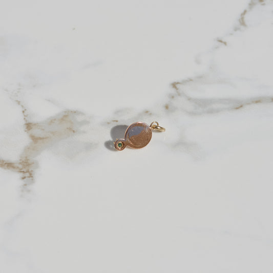 Antique Opal and Garnet Charm