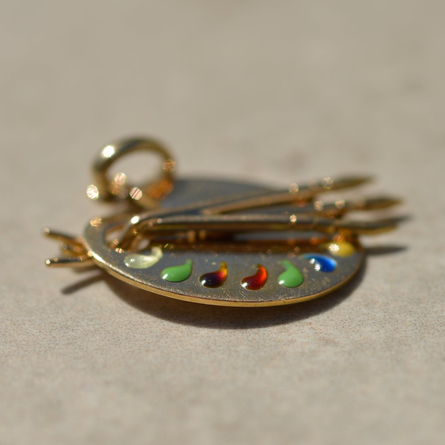 Vintage Artist's Palette Charm