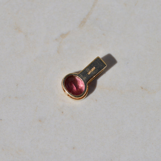 Estate Pink and Green Tourmaline Charm