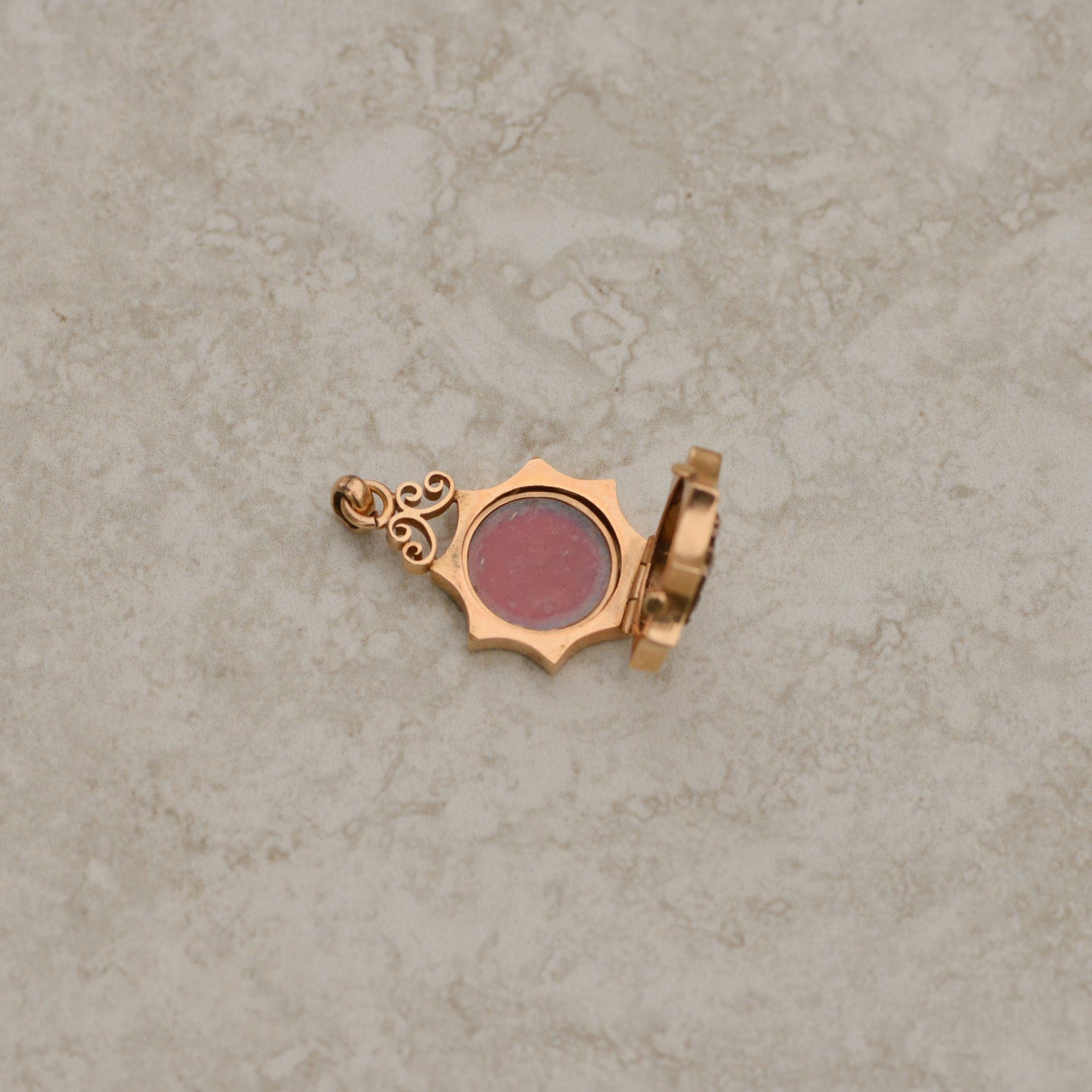 Victorian Rosecut Diamond Monogram Locket