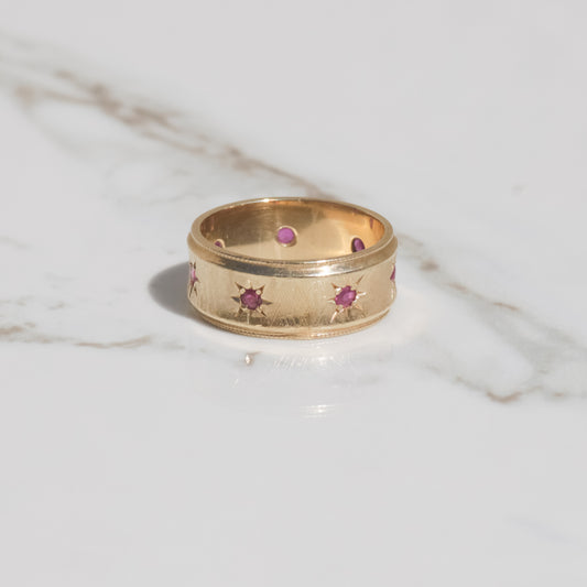 Vintage Star-set Ruby Ring