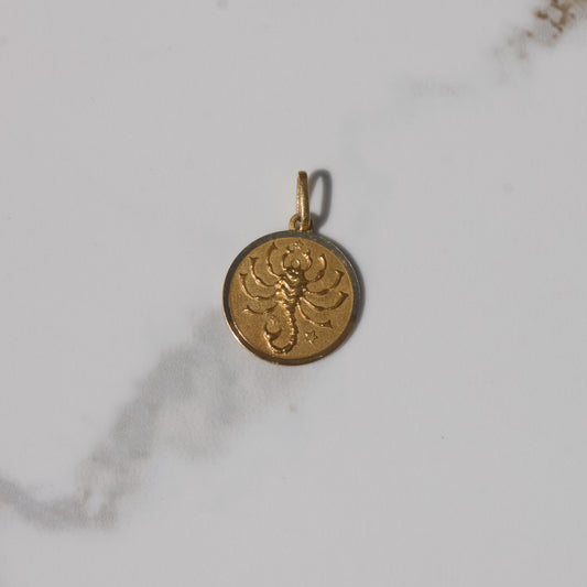 Vintage Scorpio Zodiac Charm