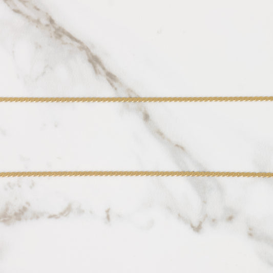 Vintage Serpentine Chain Necklace 20" 14k Gold