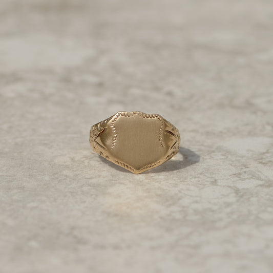 Victorian Shield-shaped Signet Ring
