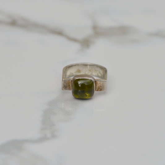 Vintage Sterling Peridot Ring