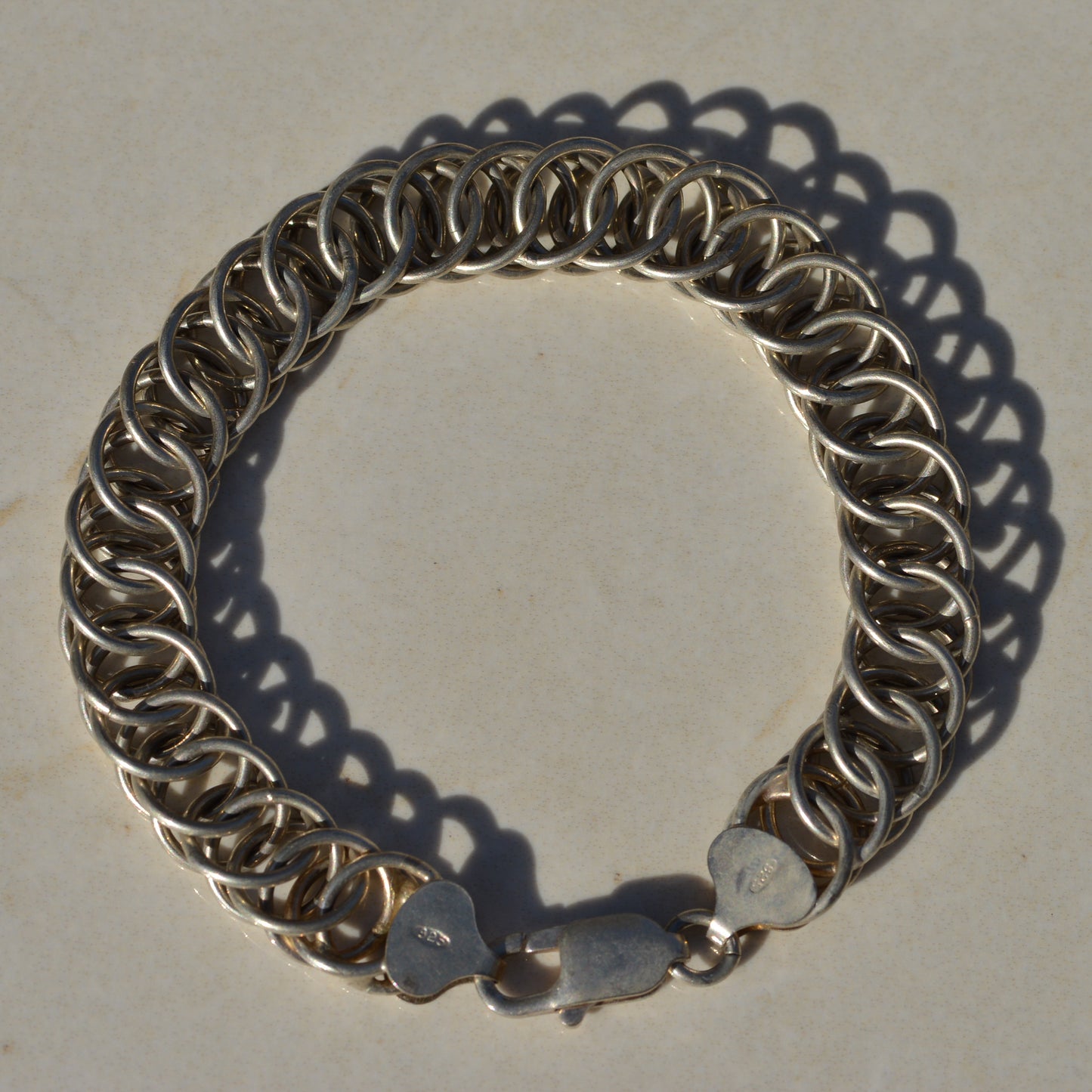 Vintage Sterling Spiral Link Bracelet