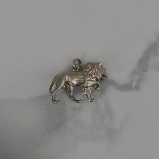 Vintage Sterling Lion Charm