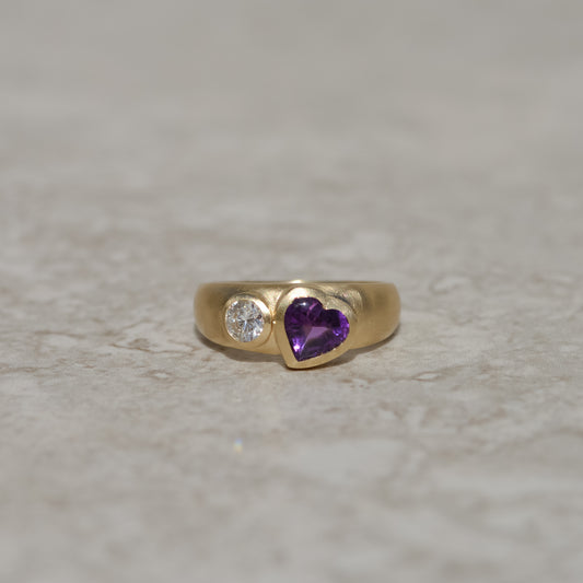 13: Toi et Moi, amethyst and diamond