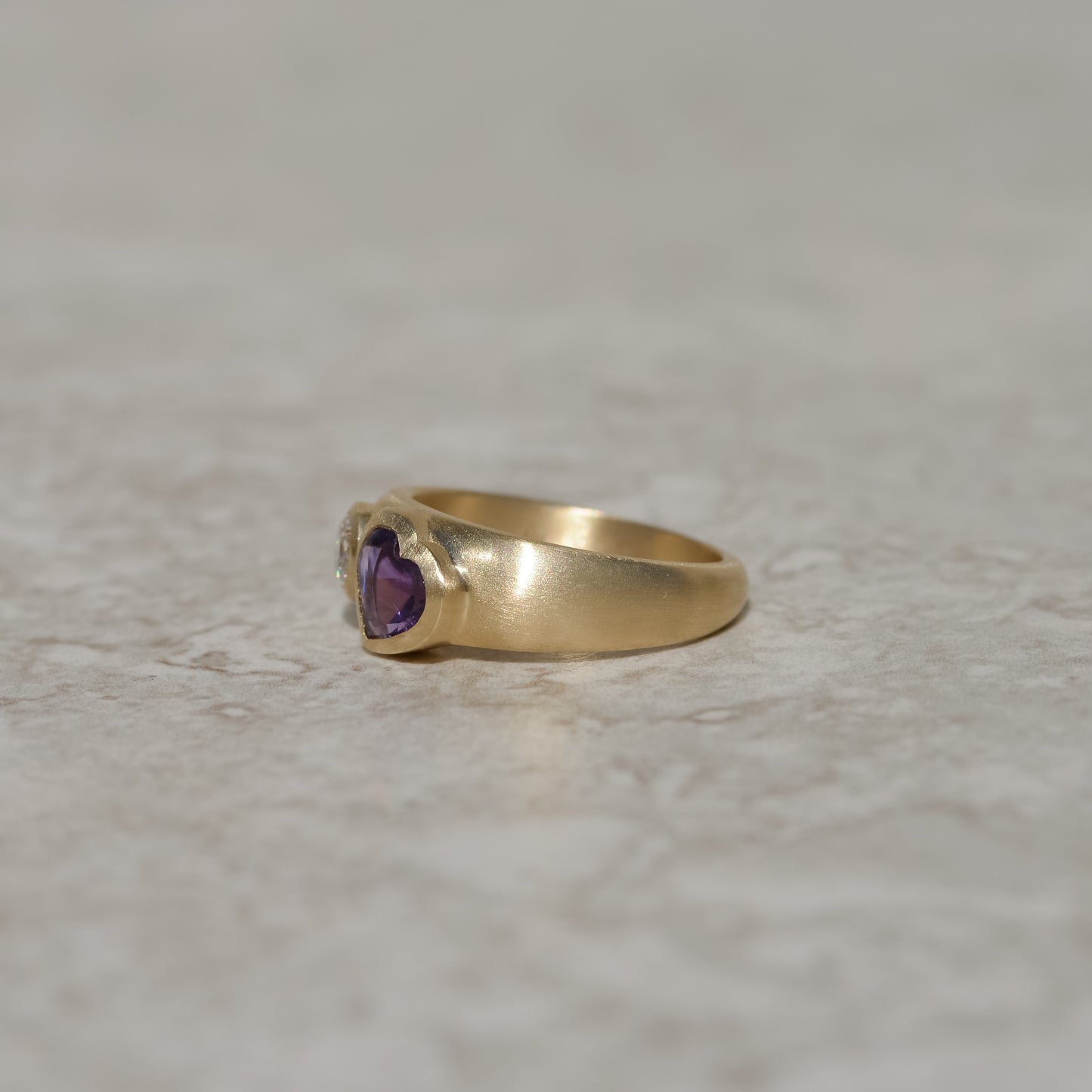 Toi et Moi, amethyst and diamond