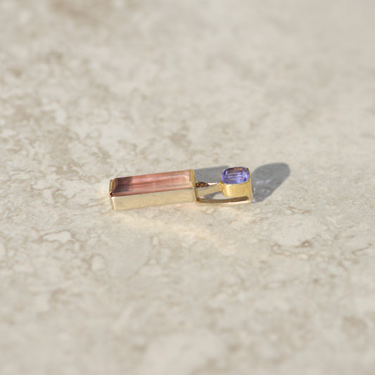 Vintage Tourmaline & Tanzanite Pendant