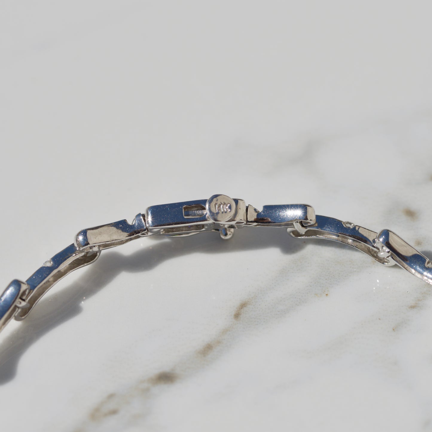 Estate White Gold Diamond Bracelet