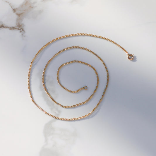 Vintage Curb Chain 18" 14k Gold