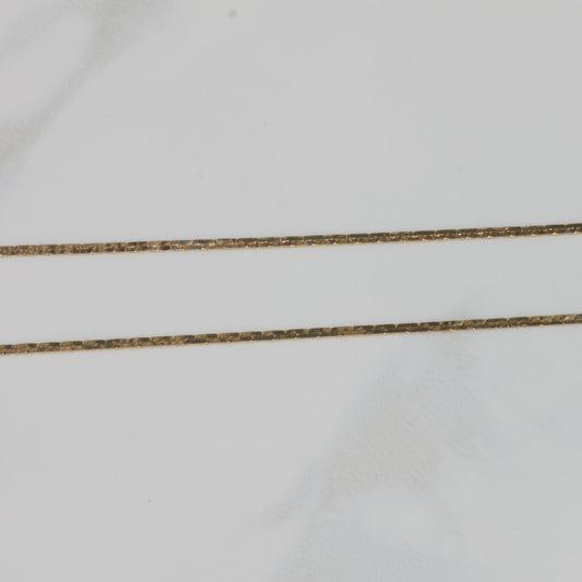 Vintage 14k Flat C-Link Chain 16"