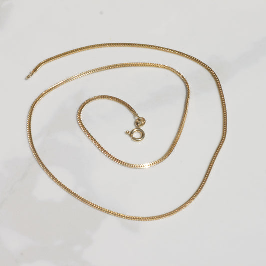 Vintage Foxtail Chain 18" 14k Gold
