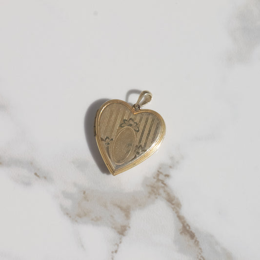 Vintage Heart-shaped Locket 10k Gold