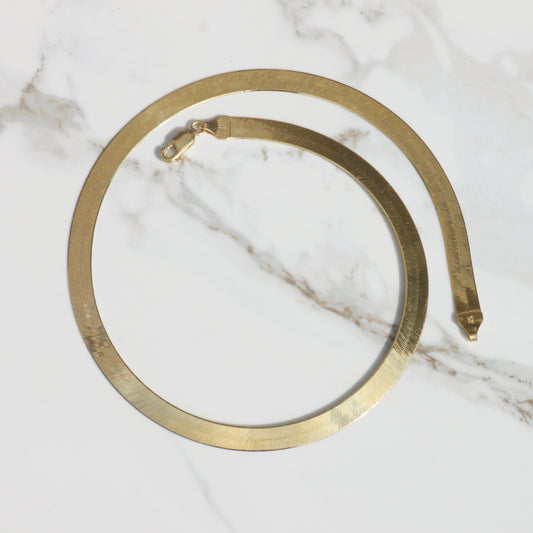 Vintage 7mm Herringbone Necklace