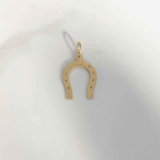 Vintage Horseshoe Charm 14k