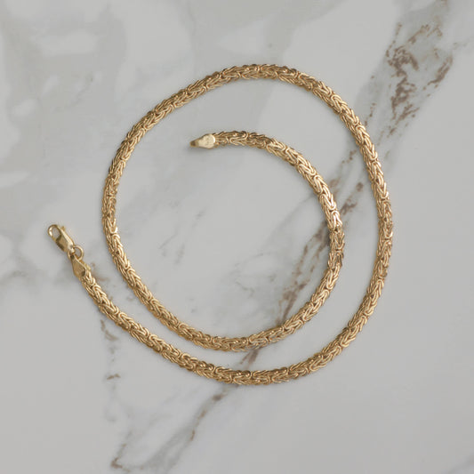 Vintage Byzantine Chain 16" 14k Gold